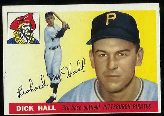 1955 Topps #126 Dick Hall [#b] (Pirates)