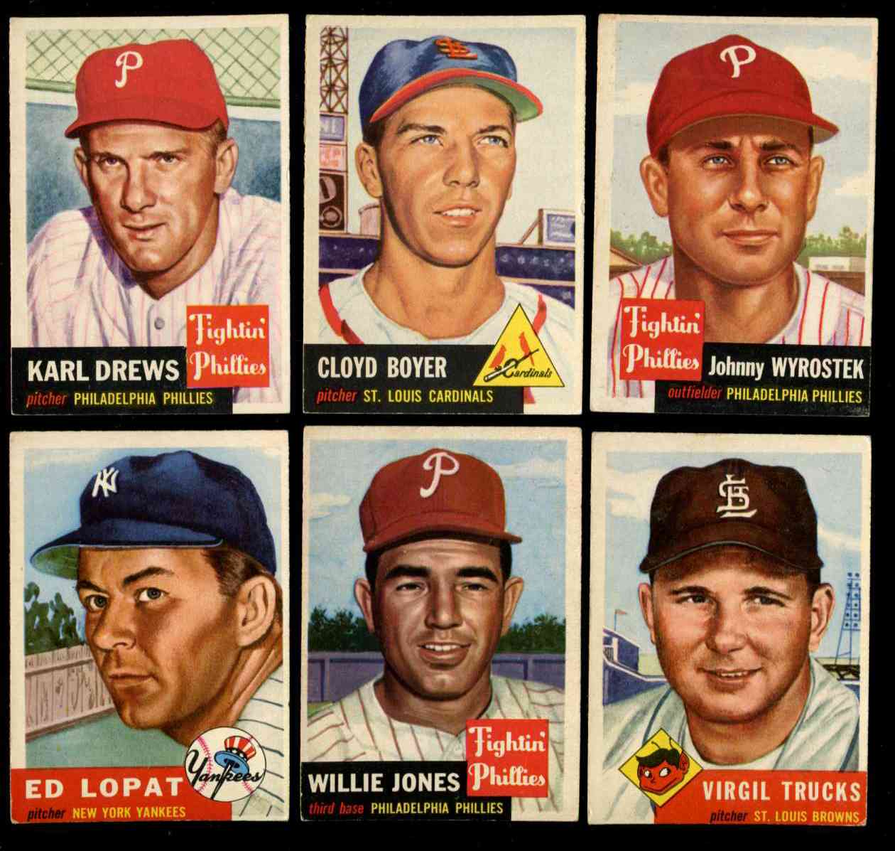 Vintage baseball cards from www.Baseball-Cards.com