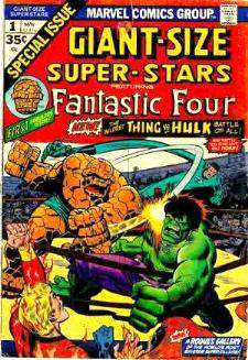  Comic: SUPER-STARS  GIANT-Size #1 featuring Fantastic Four 1974 Baseball cards value