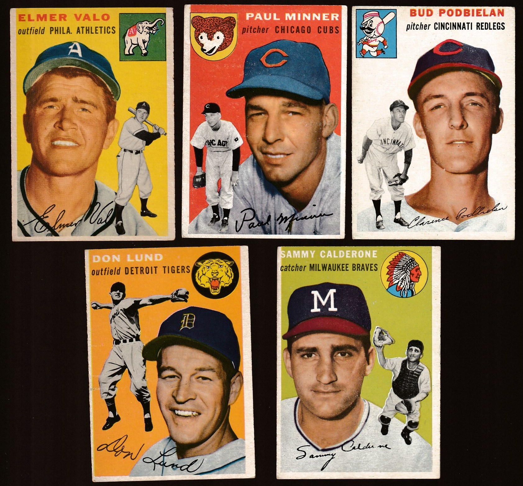 1957 Topps Detroit Tigers Team Set 5 - EX