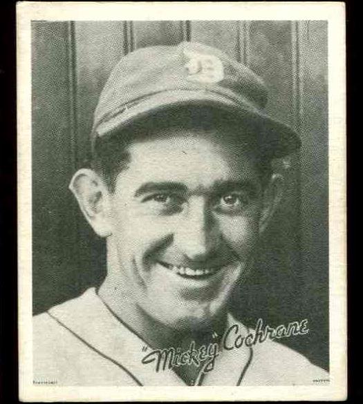 1936 Goudey B/W # 7 Mickey Cochrane (Tigers, HOF) Baseball cards value