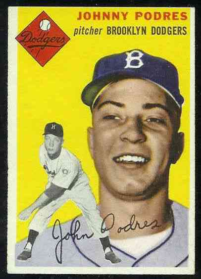 Al Rube Walker Autographed 1955 Topps Card #108 Brooklyn Dodgers