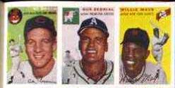 Willie Mays - 1954 Sports Illustrated/Topps - Complete 3-Card Panel Baseball cards value