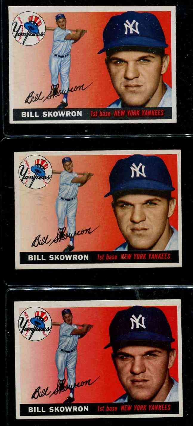 1955 Topps Bill Renna Baseball Card 121 Sharp Corners No 