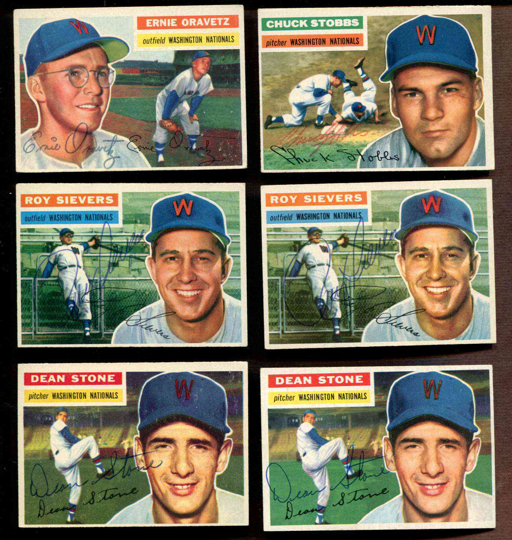 Lot of (18) 1956 Topps Baseball Cards With #101 Roy Campanella, #226 New  York Giants Team Card, #257 Bobby Thomson, #208 Elston Howard