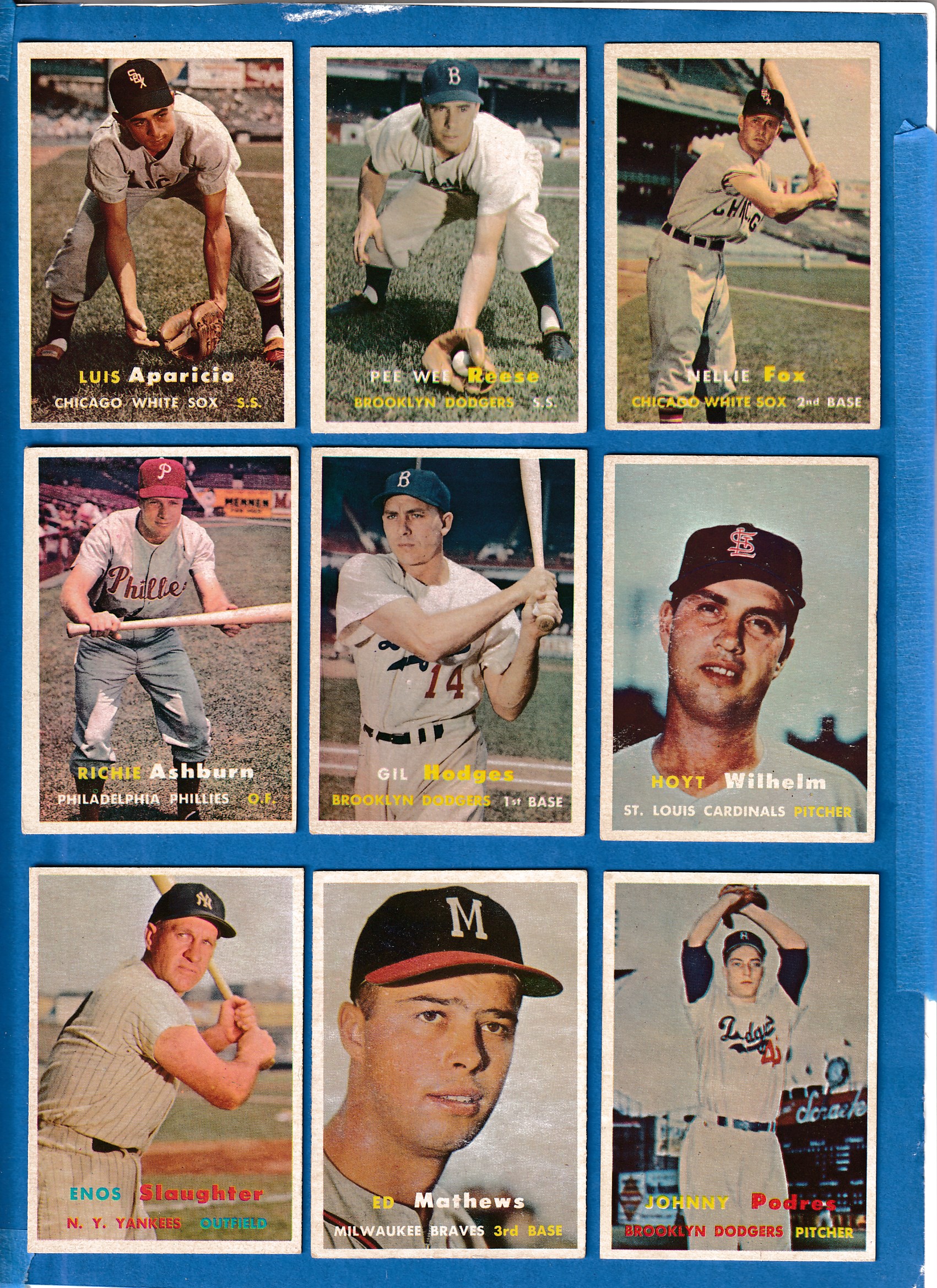 1957 Topps # 7 Luis Aparicio [#] (White Sox)