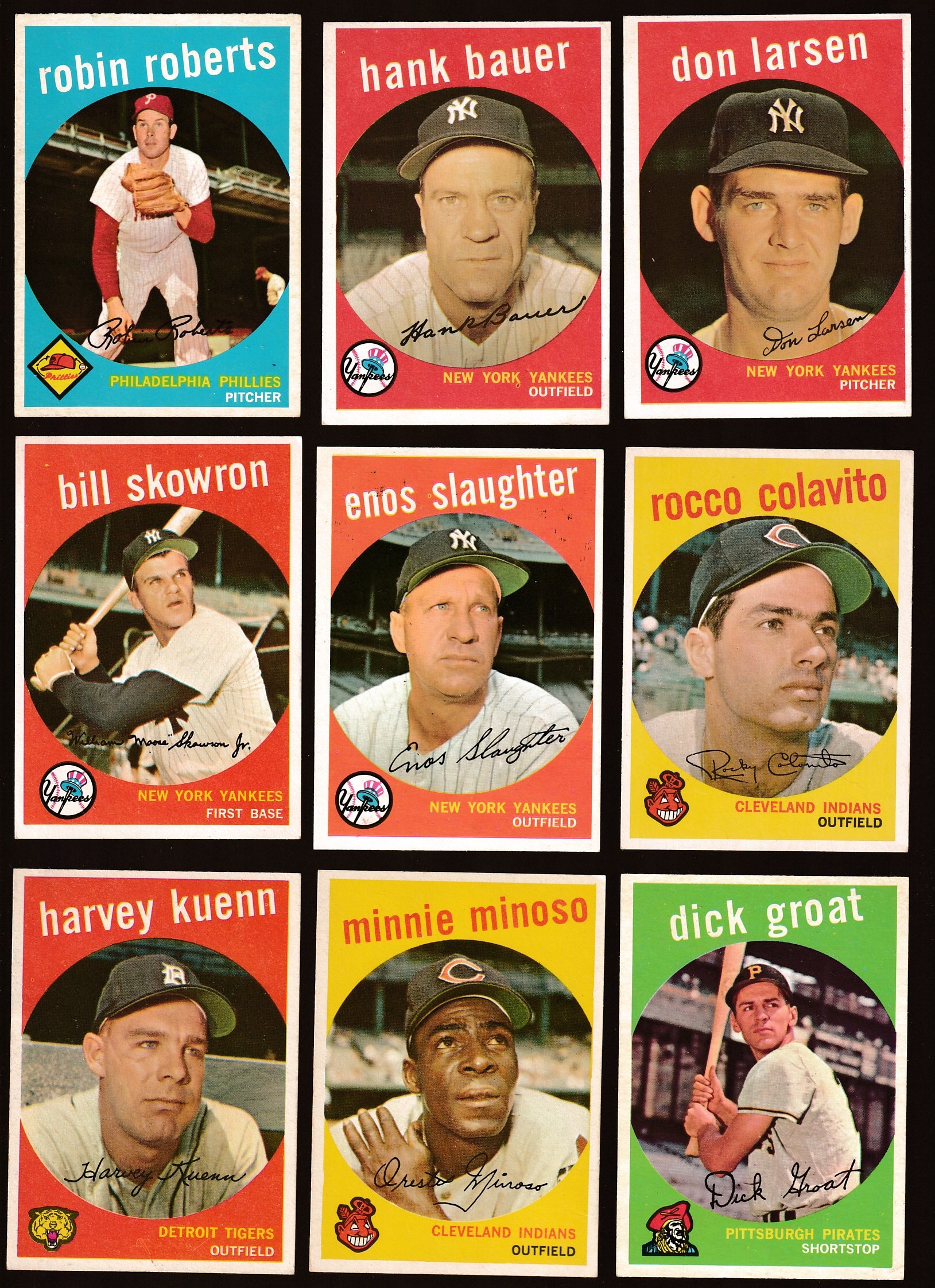 Joe DiMaggio (New York Yankees) - 5 cards lot (No Duplicates)