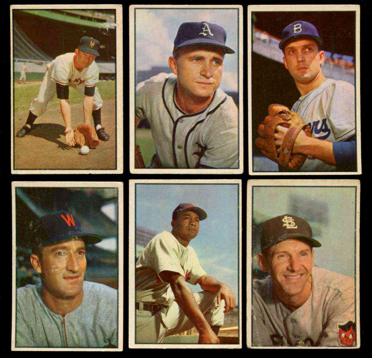 1953 Bowman Color # 12 Carl Erskine (Brooklyn Dodgers)