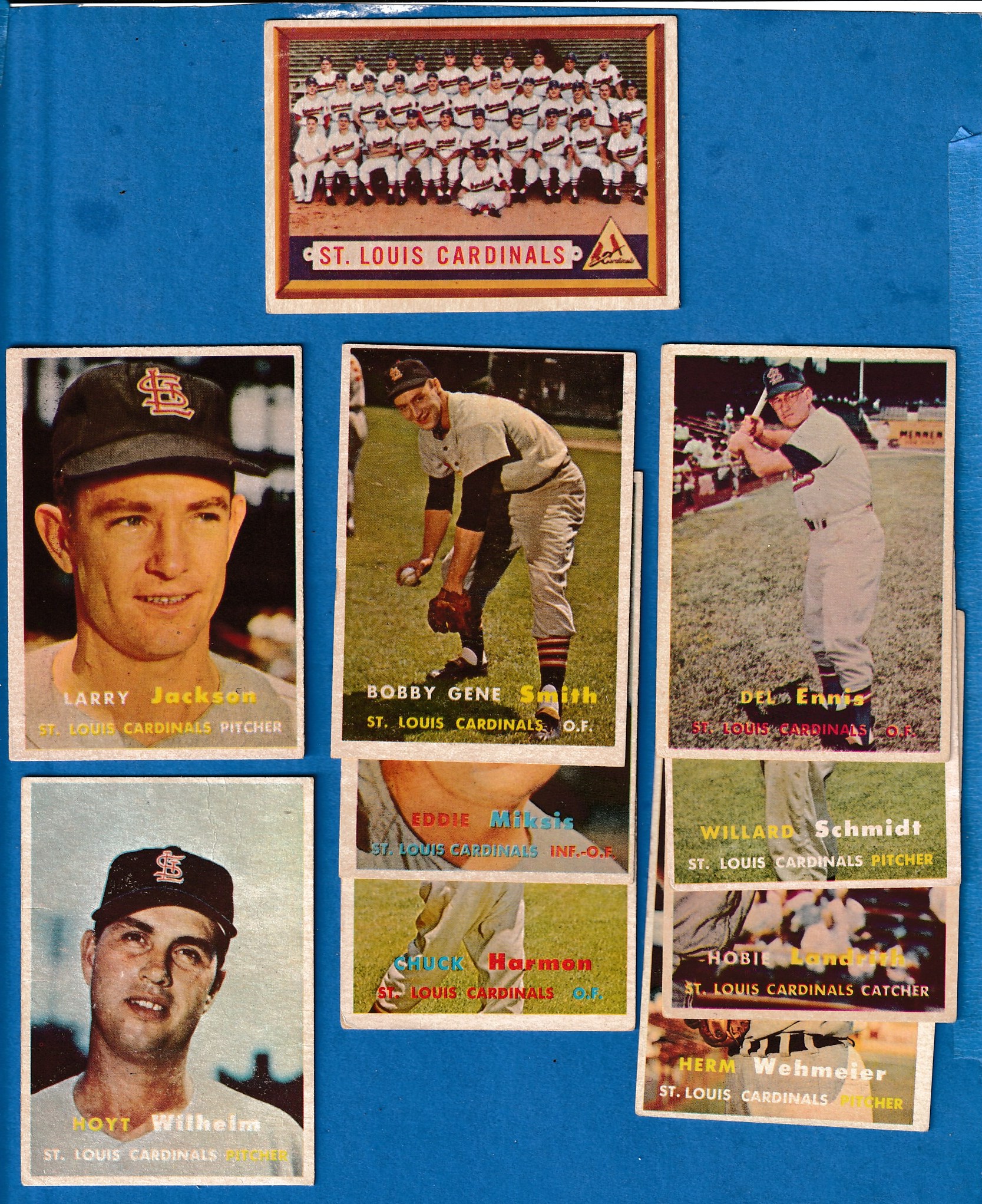 1957 Topps #203 Hoyt Wilhelm St. Louis Cardinals Baseball Card Ex