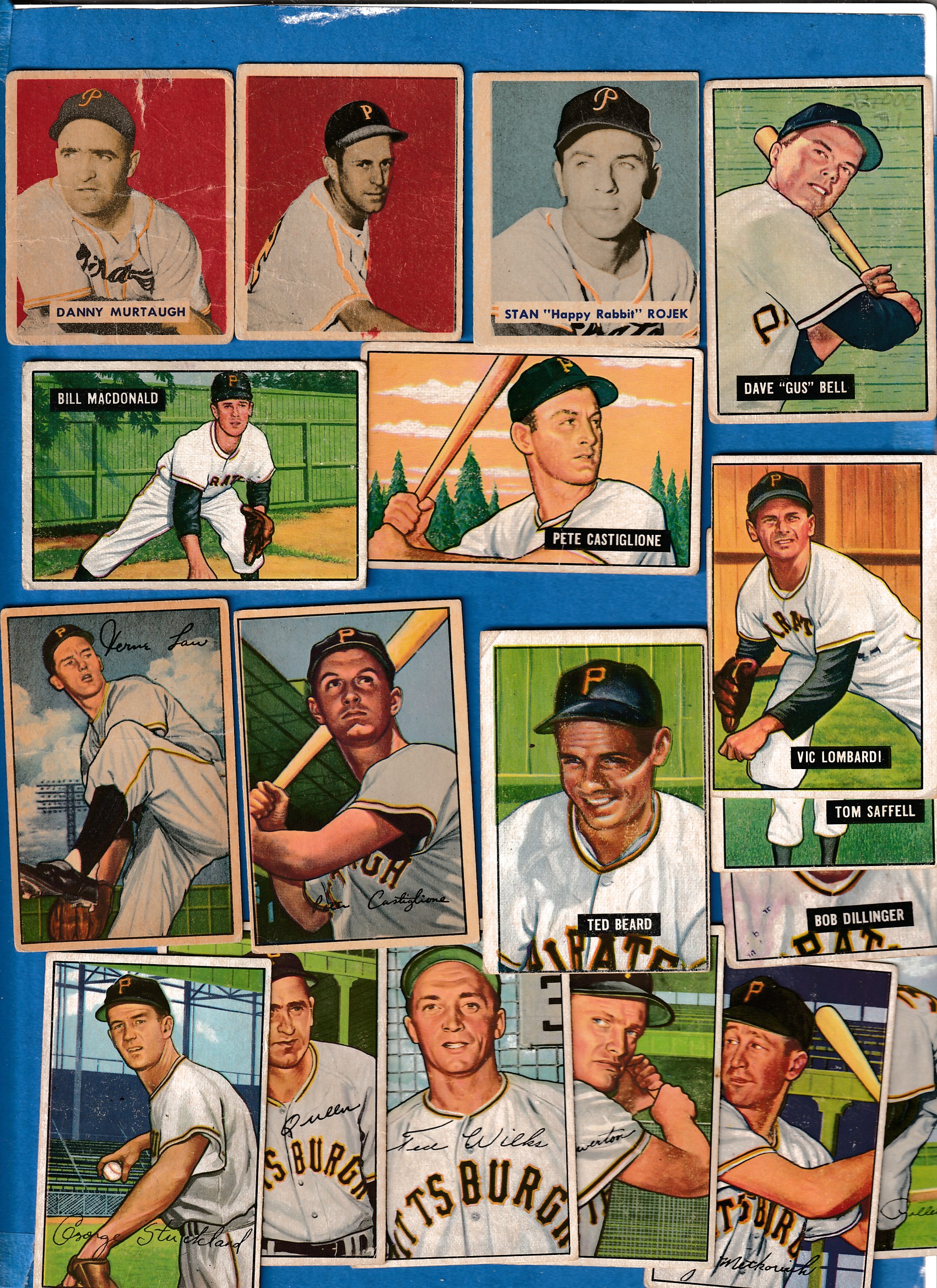 1952 Pittsburgh Pirates Vintage Baseball Art Poster