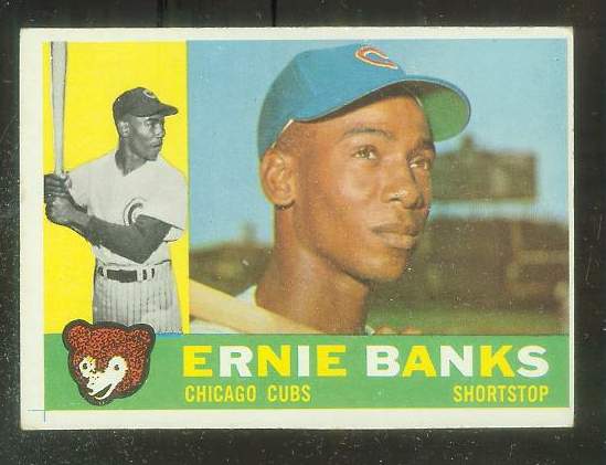 1966 Topps #110 Ernie Banks Chicago Cubs Baseball Card Low