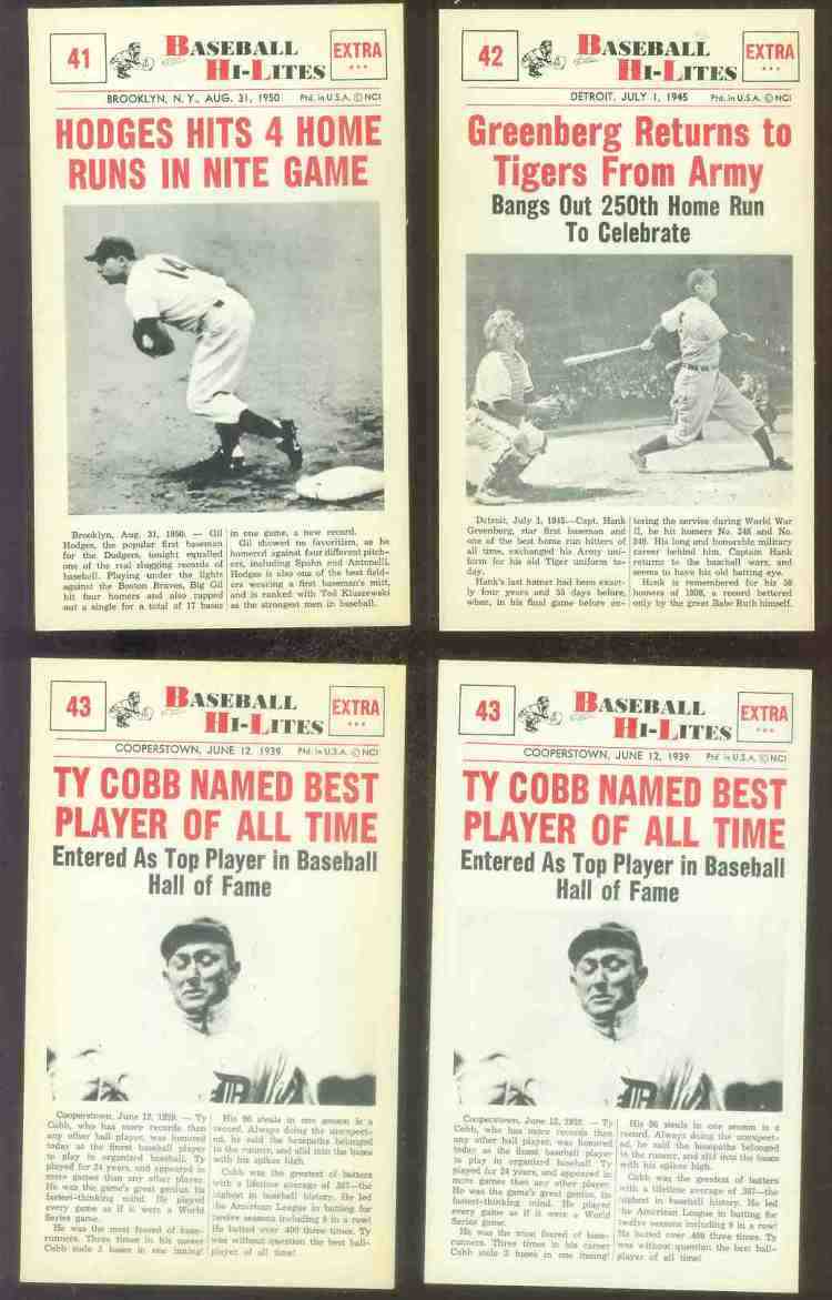 Nu-Card, Inc., Ted Kluszewski #57 from Nu-Card Baseball Hi-Lites series  (W460)