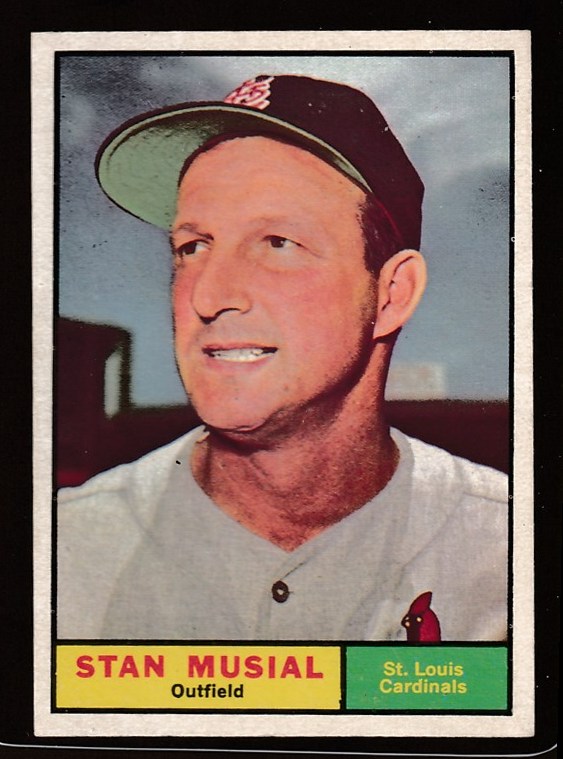 1961 Topps #290 Stan Musial [#] (Cardinals)