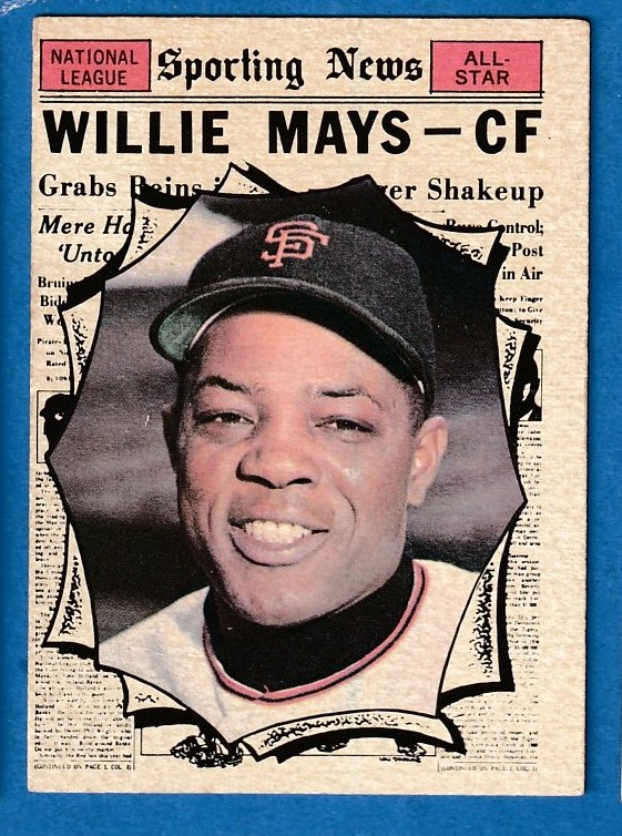 1961 Topps #579 Willie Mays All-Star SCARCE HIGH # [#t] (Giants)