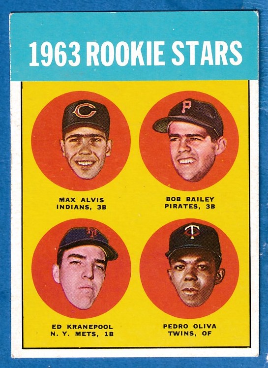 1963 Topps #544 Rusty Staub & others Rookie High Number Baseball Card NM