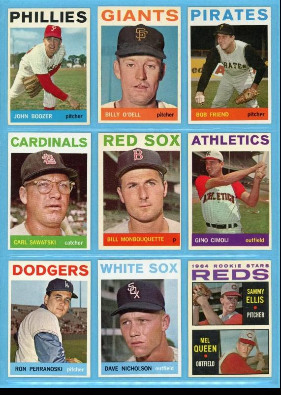  1964 Topps  -  Starter Set/Lot (294) with Hall-of-Famers & Scarce Hi#s Baseball cards value