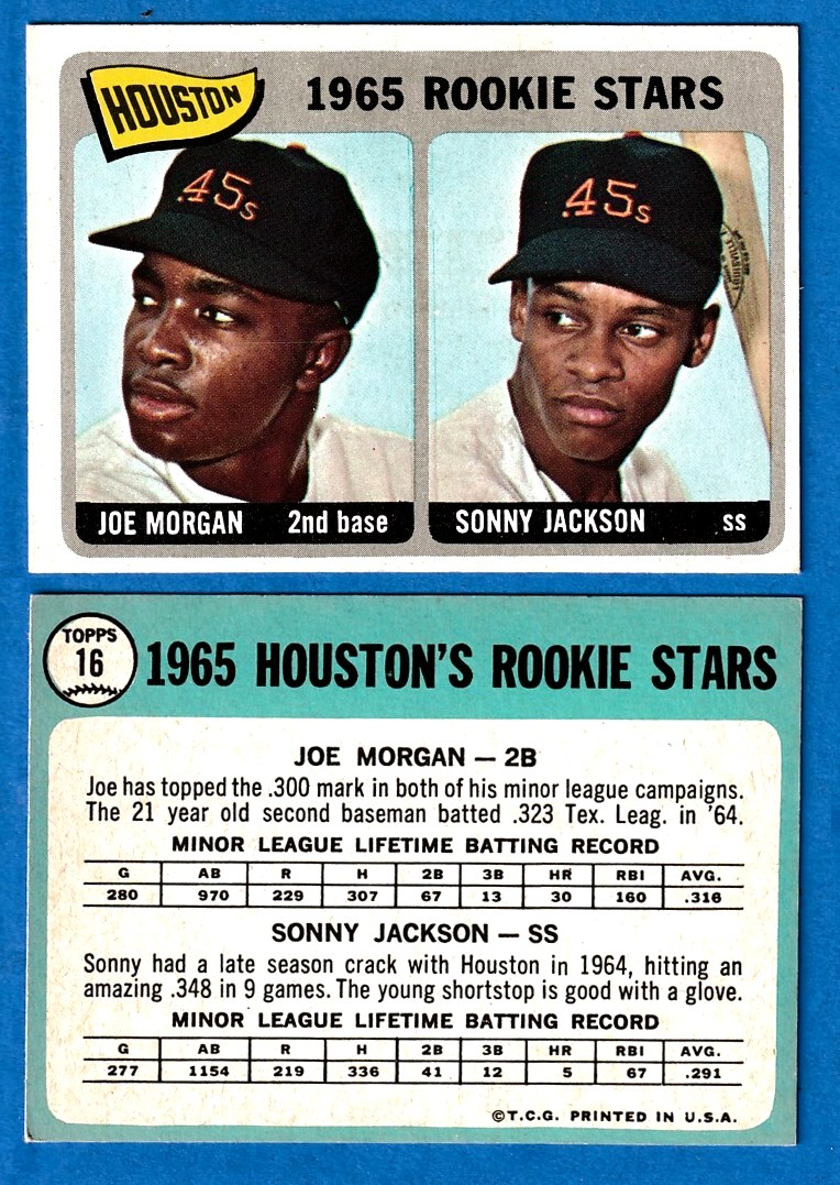 1965 Topps # 16 Joe Morgan ROOKIE (Astros)