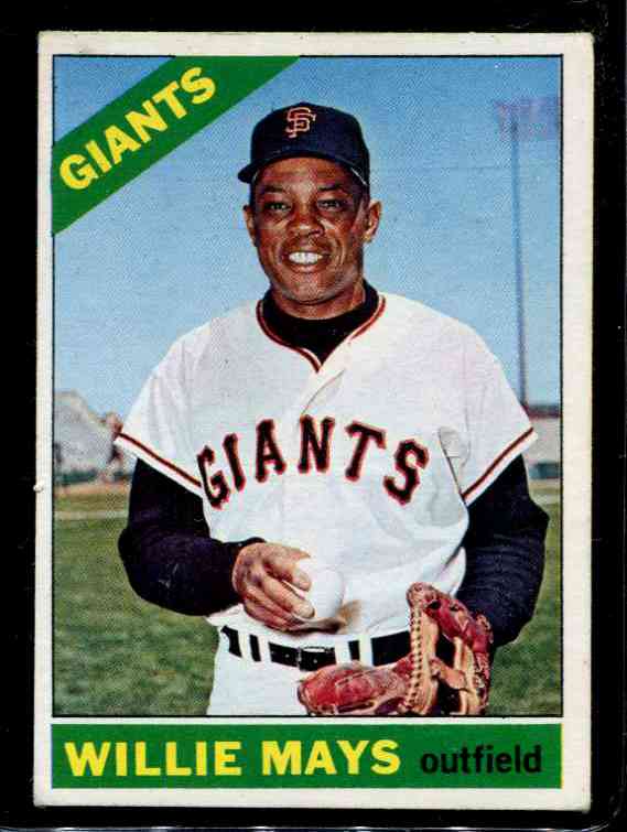 1966 Topps # 1 Willie Mays [#] (Giants)