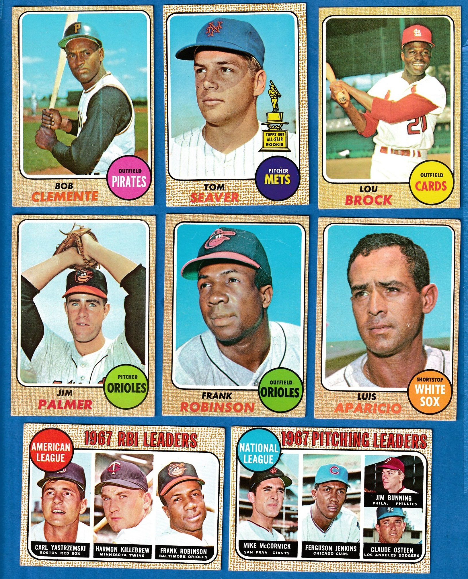  1967 Topps # 333 Ferguson Jenkins Chicago Cubs