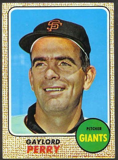 1968 Topps # 85 Gaylord Perry [#] (Giants) Baseball cards value