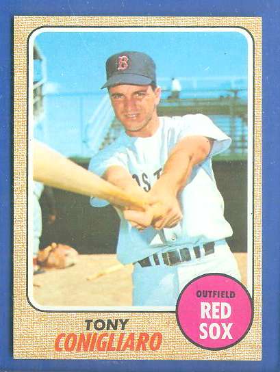 1968 Topps #140 Tony Conigliaro (Red Sox) Baseball cards value