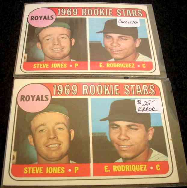 Lot of (7) 1969 Topps Baseball Cards with #650 Ted Williams, #424 Pete Rose  All-Star, #545 Willie Stargell, #601 Tug McGraw, #90 Jerry Koosman, #550  Brooks Robinson & #20 Ernie Banks