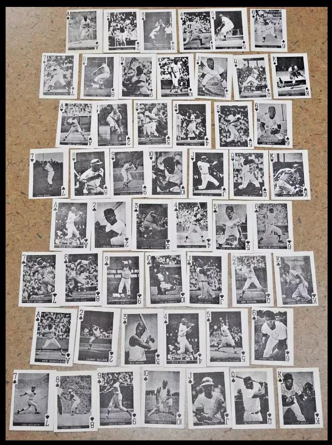 1969 Globe Imports  *HEARTS* Playing Cards - Complete Set (13) Baseball cards value