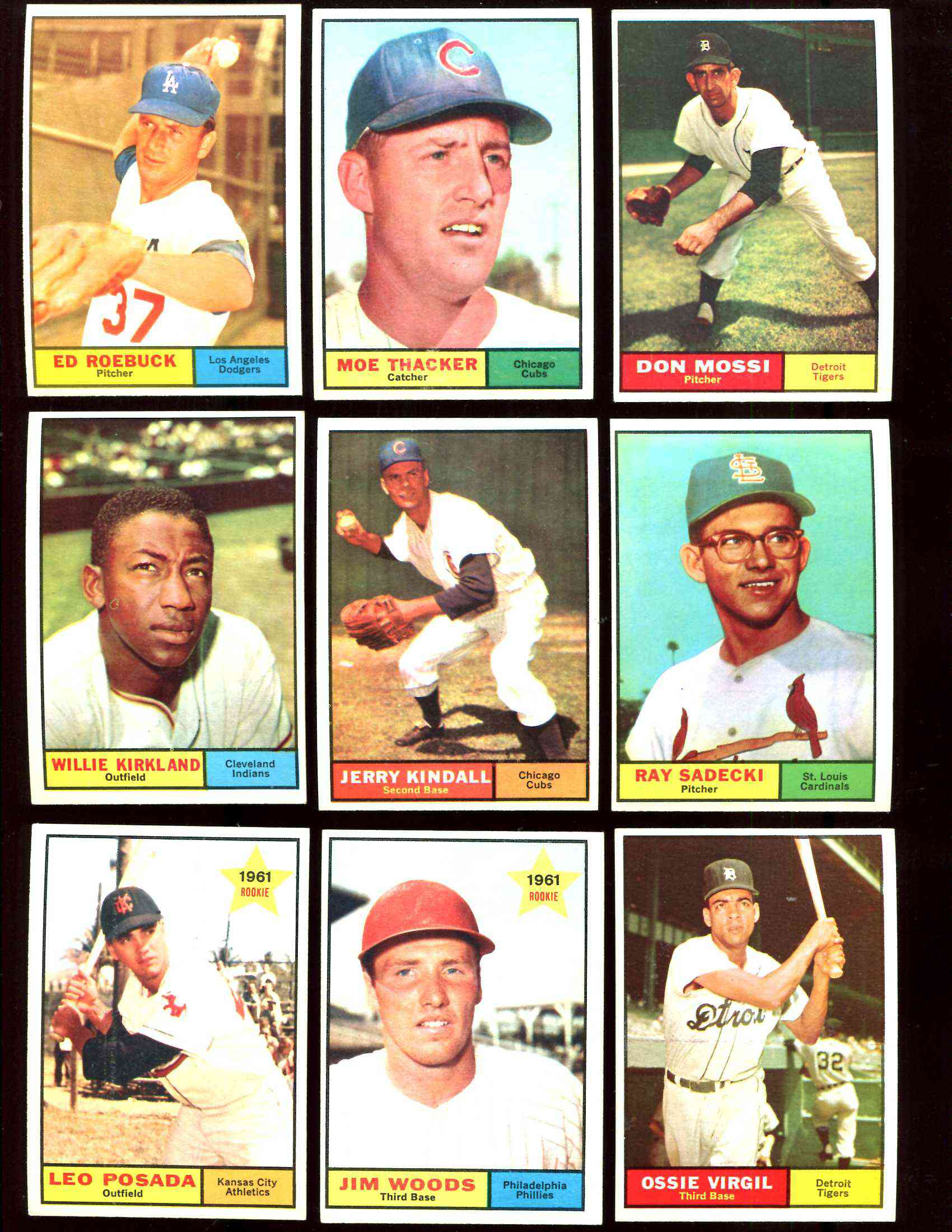 1961 Topps Regular (Baseball) Card# 65 Ted Kluszewski of the Los