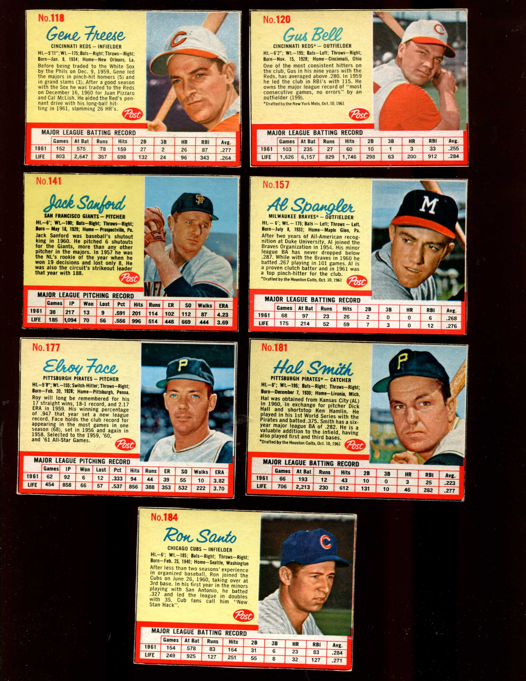 1962 post cereal (Baseball) Card# 67 billy klaus of the Washington Senators  Ex Condition at 's Sports Collectibles Store