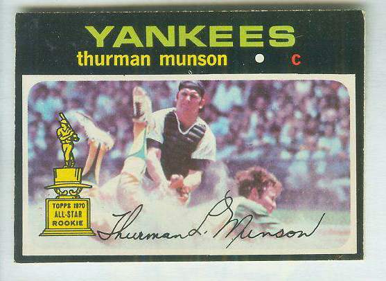 1971 O-Pee-Chee/OPC #  5 Thurman Munson (Yankees) Baseball cards value