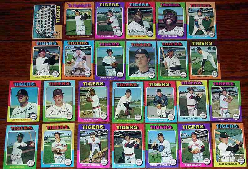 1975 Topps Baseball Cards Set checklist, prices, values & information