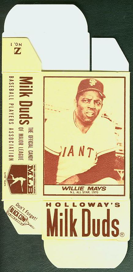 1971 Milk Duds - Willie Mays COMPLETE BOX (Giants) Baseball cards value