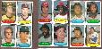 1974 Topps STAMPS PANEL-OF-4 - Lot of (12) ALL HALL-of-FAMERS w/NOLAN RYA