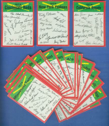 1974 Topps Team Checklists Baseball Cards Set checklist, prices, values &  information