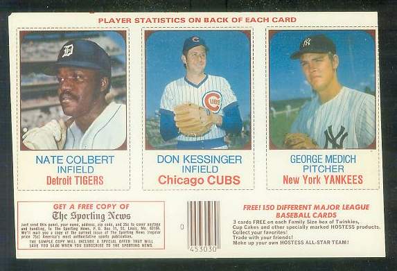 Sold at Auction: 1975 Hostess Baseball Uncut Card Panel - Ron Cey & Steve  Carlton