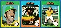 A's - 1975 Topps MINI COMPLETE TEAM SET (27)