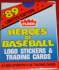 1989 Woolworth 'HEROES of BASEBALL - FACTORY BOXED SET (44 Cards by Fleer)