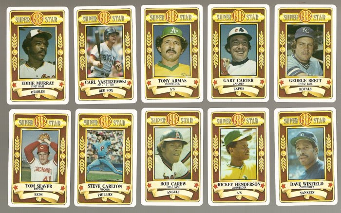 1983 Perma-Graphics All-Star Credit Cards Al Oliver #NA PSA 10 POP 1 (213)  – Aaron to Zito