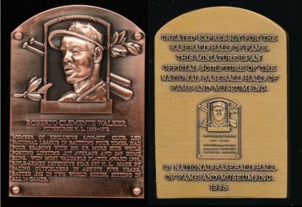 National Baseball Hall of Fame: Roberto Clemente's Items
