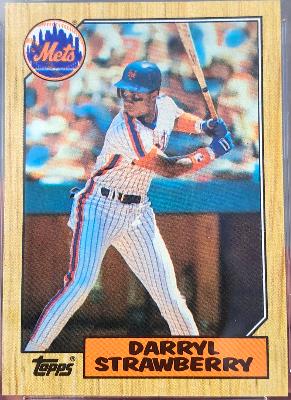 1987 Topps #460 Darryl Strawberry - Lot of (100) (Mets) Baseball cards value