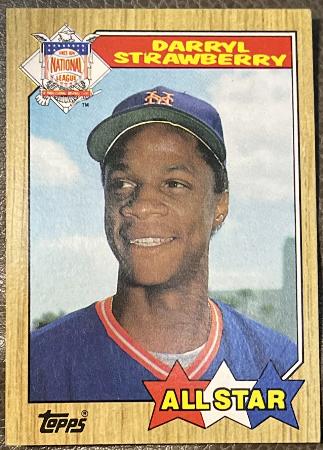 1987 Topps #601 Darryl Strawberry All-Star - Lot of (100) (Mets) Baseball cards value