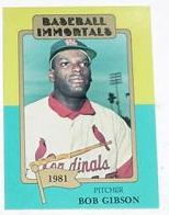 1980 SSPC HOF JOSH GIBSON BASEBALL IMMORTALS 1972 1ST PRINTING CARD #128