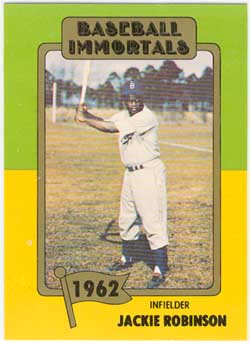 1980 SSPC HOF JOSH GIBSON BASEBALL IMMORTALS 1972 1ST PRINTING CARD #128