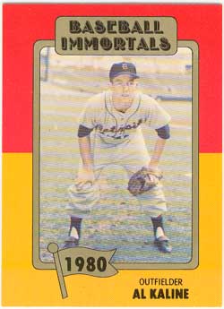 1980 Baseball Immortals No MLB Logo #145 Mickey Mantle - PSA NM 7