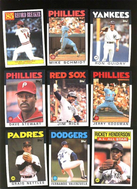 1986 Topps Pedro Guerrero All Star Baseball Card #706 Dodgers Set Break  NM-MINT