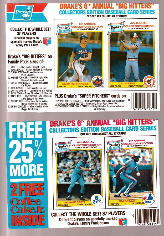 1983 Drake's #23 Cal Ripken - NM-MT