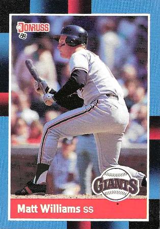 Matt Williams - 1988 Donruss #628 ROOKIE - Lot of (350) (Giants) Baseball cards value