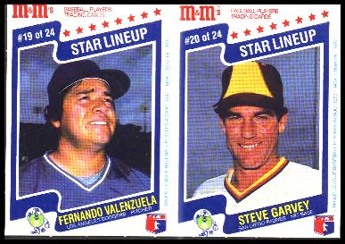 1987 M&m's Star Lineup Steve Sax dodgers Card 21 of 24 