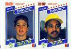  Tony Pena / Wally Joyner ROOKIE - 1987 M&M's 2-card PANEL - Lot of (100) Baseball cards value