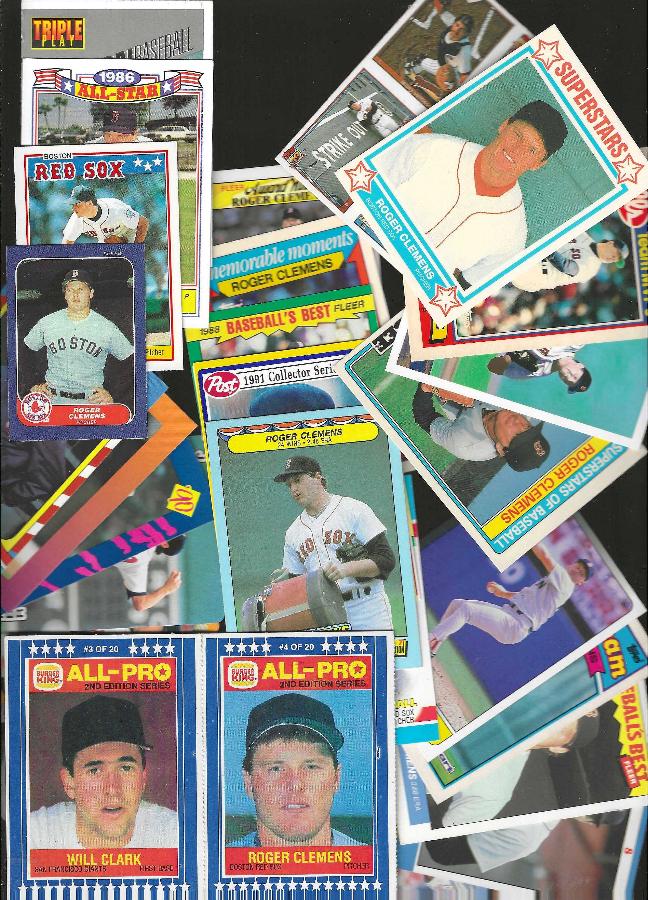 Roger Clemens -  ODDBALL COLLECTION - (1986-1990) - Lot of (50) different Baseball cards value